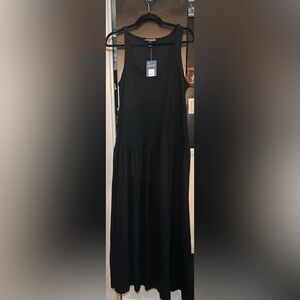 Universal Thread Black Sleeveless Black Maxi Dress